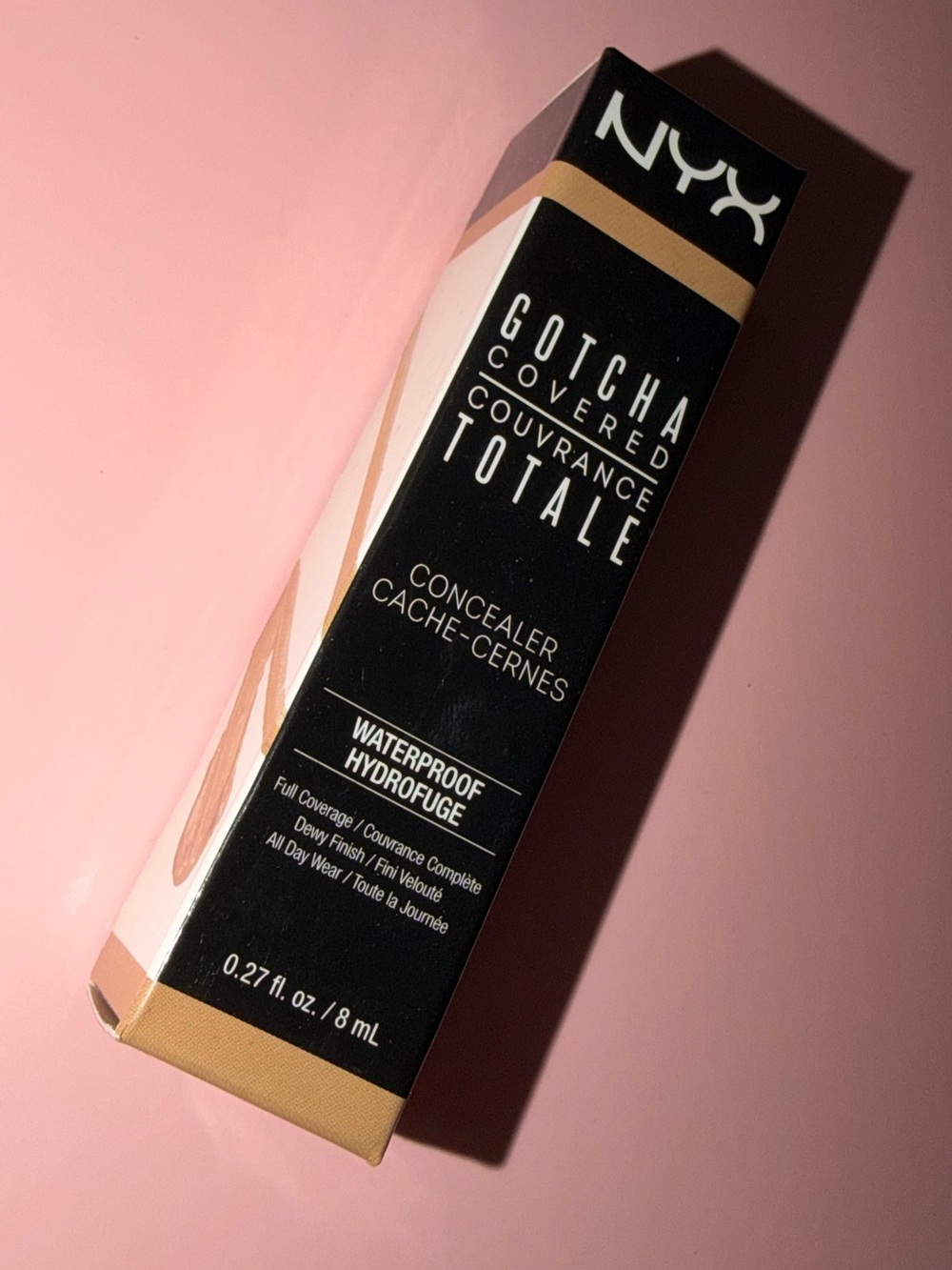 NYX waterproof Concealer - tan - gotcha covered